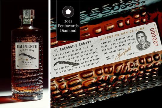 Eminente Rum  Bottle design packaging, Alcohol packaging, Rum bottle