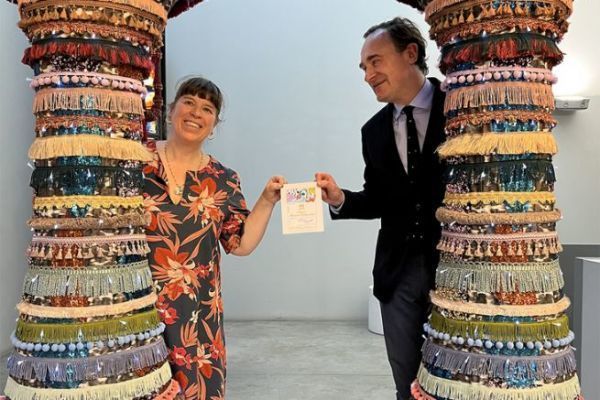 Joana Vasconcelos and Julien de Beaumarchais de Rothschild