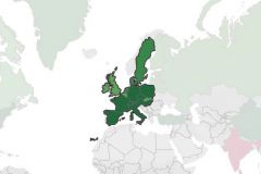 The European packaging/label segment in the week of 20 April 2020 compared to the volumes produced last year.