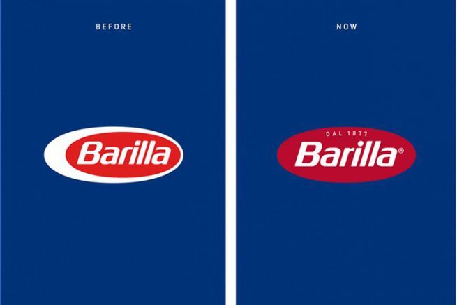 A new logo for the 145th anniversary of Barilla