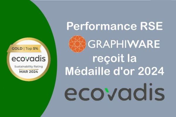 GraphiWare, publisher of PrintFlux, awarded Gold certification by EcoVadis.