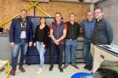 Copitec's Sophie Musial with her team and the Konica Minolta team