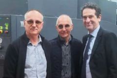 Jose and Denis Maciuk, directors of Freppel Imprimeur, and Isidore Leiser, CEO of Stratus Packaging