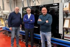 The owners of Artes Etichette (from left to right): Claudio Bernasconi, Luca Airoldi and Paolo Belloni