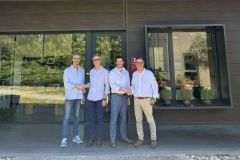 From left to right: Beno�t Brunet, Alain Escourbiac, Renaud Lucot, Philippe Escourbiac
