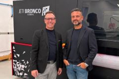 Massimo Costa, Agfa's Sales Director for Italy, and Tomasso Bux, CEO of Digibux Print