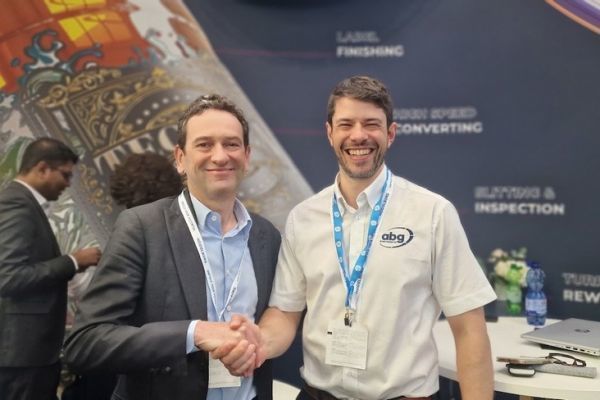 Isidore Leiser, CEO of Stratus Packaging, and Matt Burton, Global Sales Director at ABG