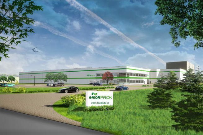 Saica's future corrugated board production plant in the United States