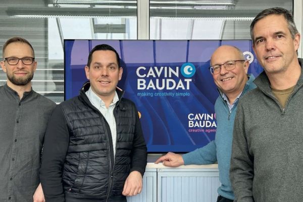 The four Cavin Baudat directors: Sbastien Chevalier, Pascal Gafner, Pascal Fantoli and Cdric Baudat.