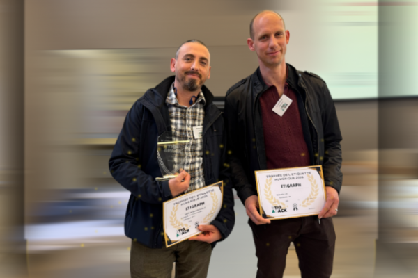 Geoffroy Ivanes, Etigraph's Technical Director, and Loïc Vestidello, Etigraph's Continuous Improvement Manager