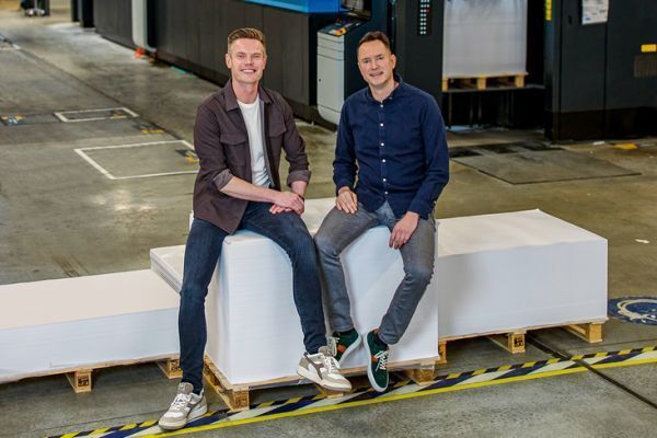 Marco Aarnink, CEO of Print.Group, and Wouter Haan, CEO and founder of Simian